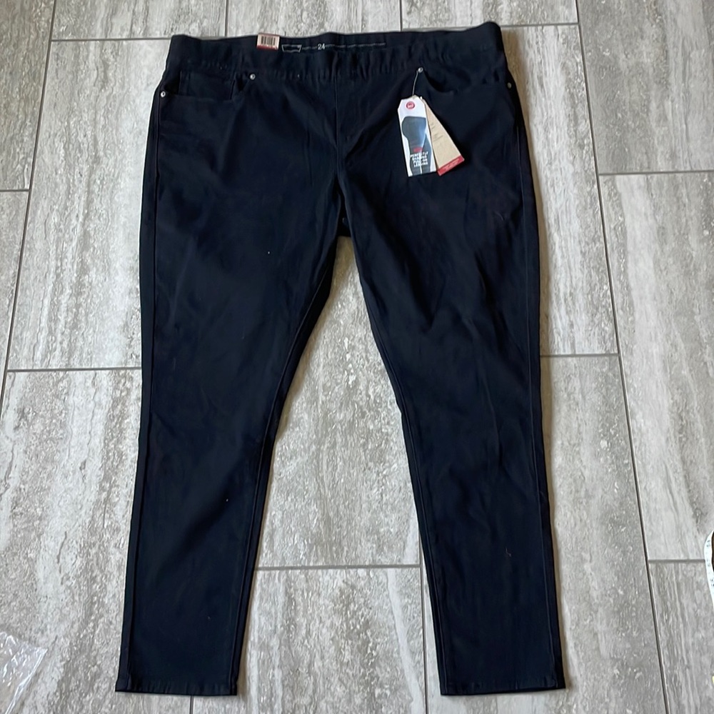 Levi’s Black Perfectly Shaping Pull on Leggings Mid-rise Tummy Slimming 24W